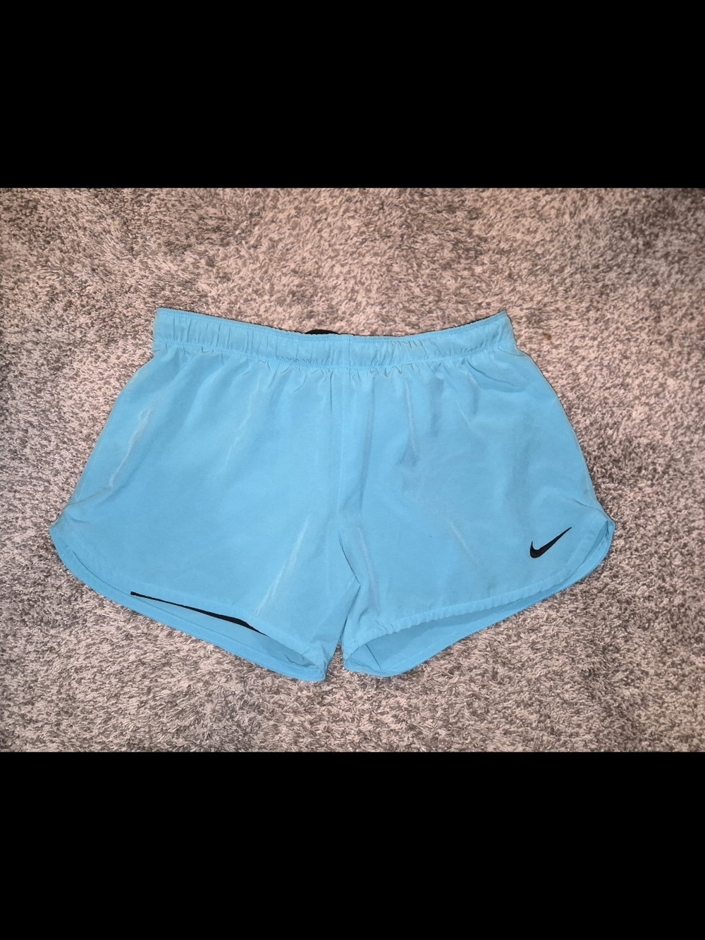 Nike Women's Light Blue Athletic Running Shorts